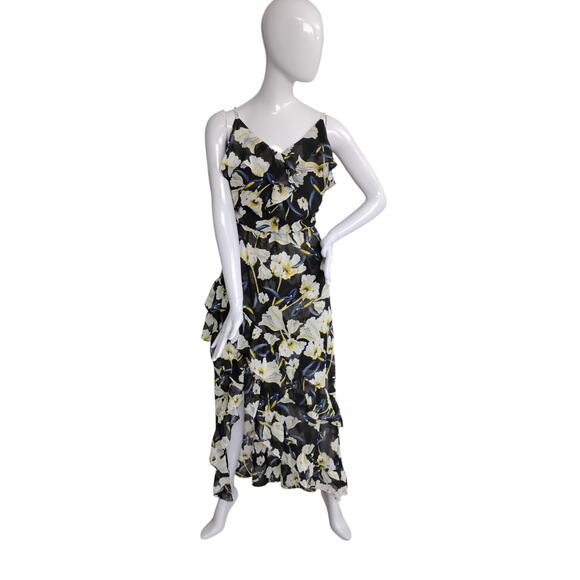 INC International Concepts Floral Print High Low Maxi Dress Size 12 Sleeveless - Picture 3 of 12